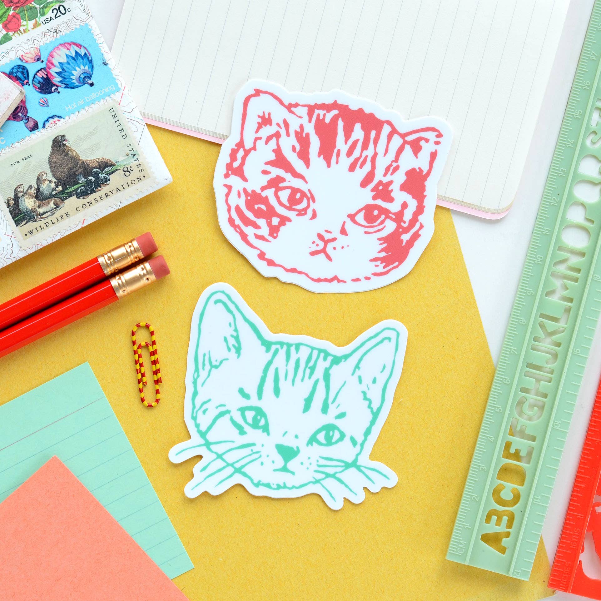 Cute Cat Vinyl Sticker