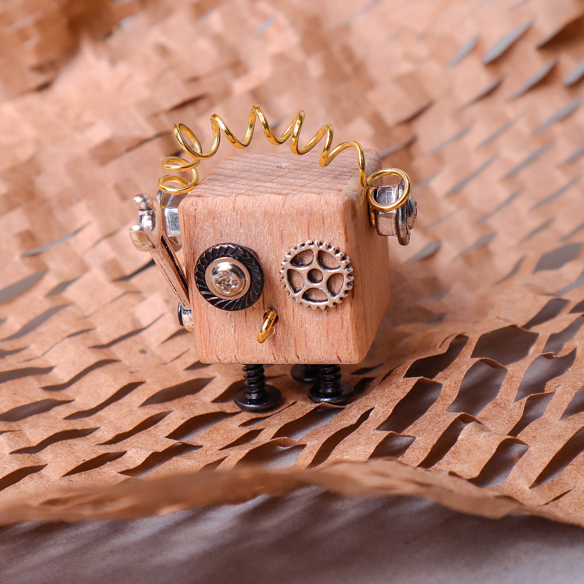 DIY Timberbot Kit, Build 2 Wooden Robots