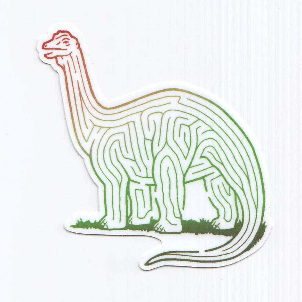 Dinosaur Maze Vinyl Stickers