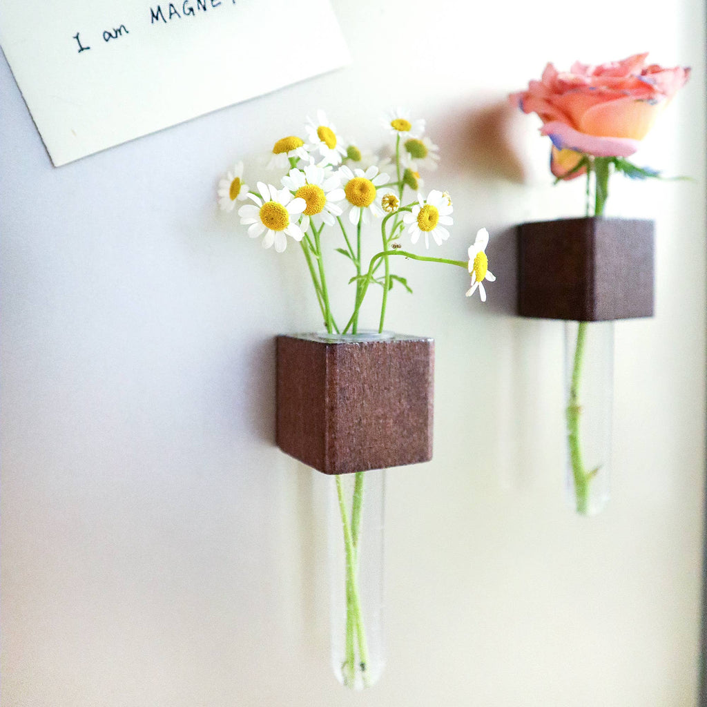 Mini Vase Magnets – Set of 2 – Decorative Fridge Magnets