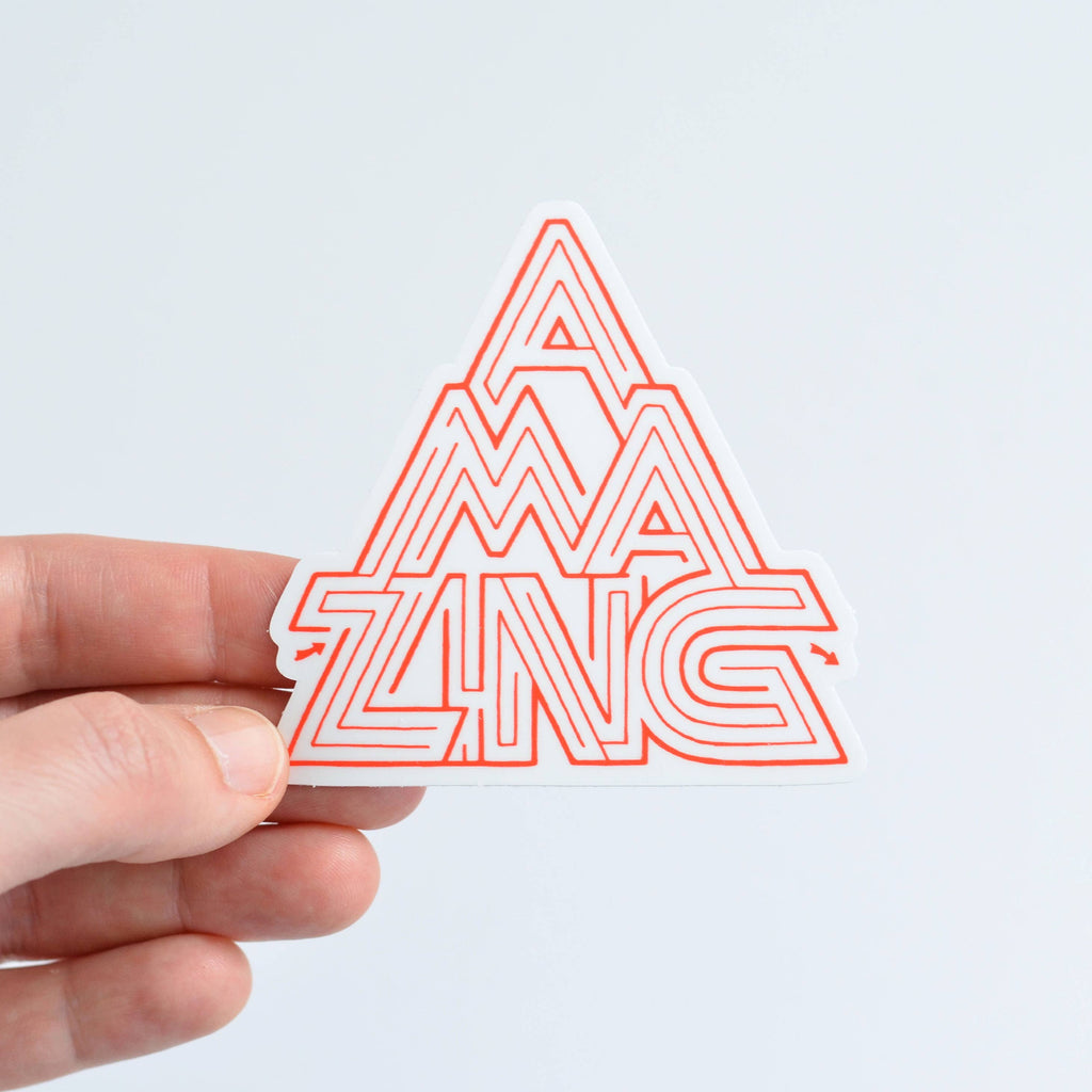 Amazing Maze Wordplay Die Cut Vinyl Sticker