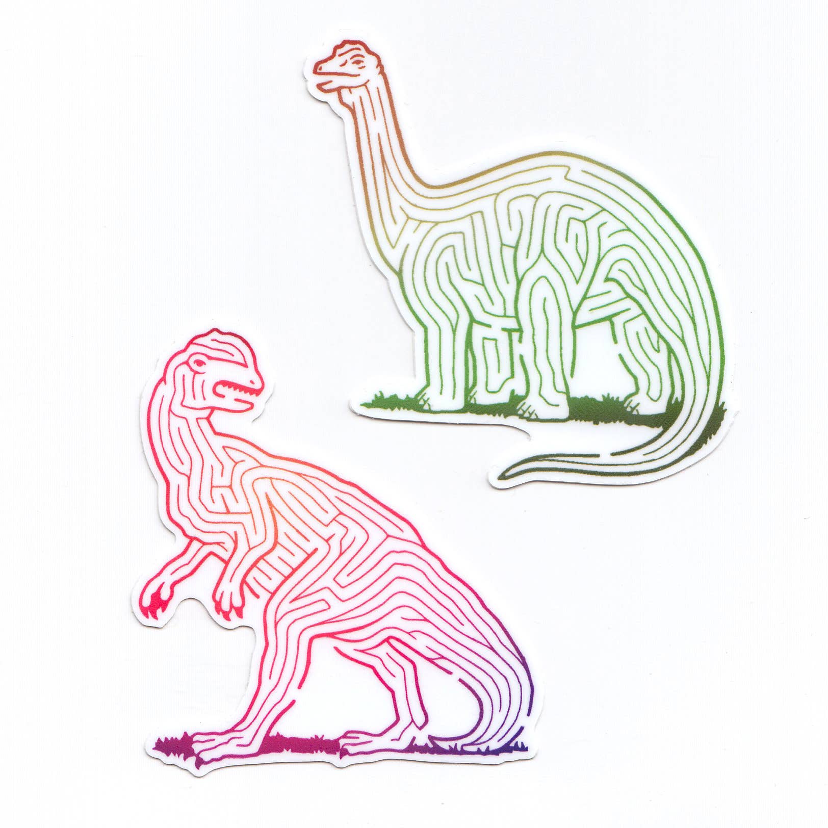 Dinosaur Maze Vinyl Stickers