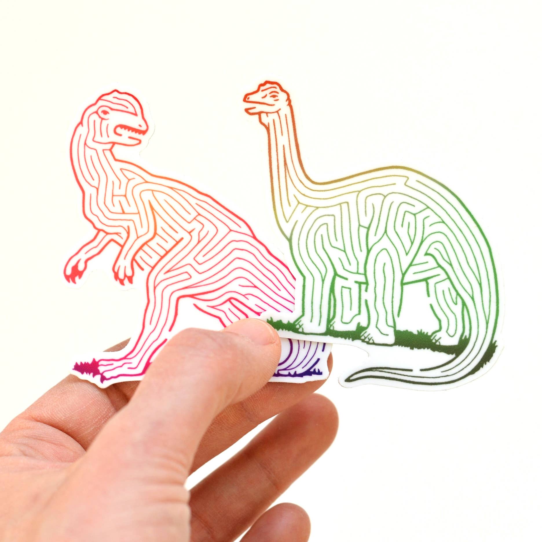 Dinosaur Maze Vinyl Stickers
