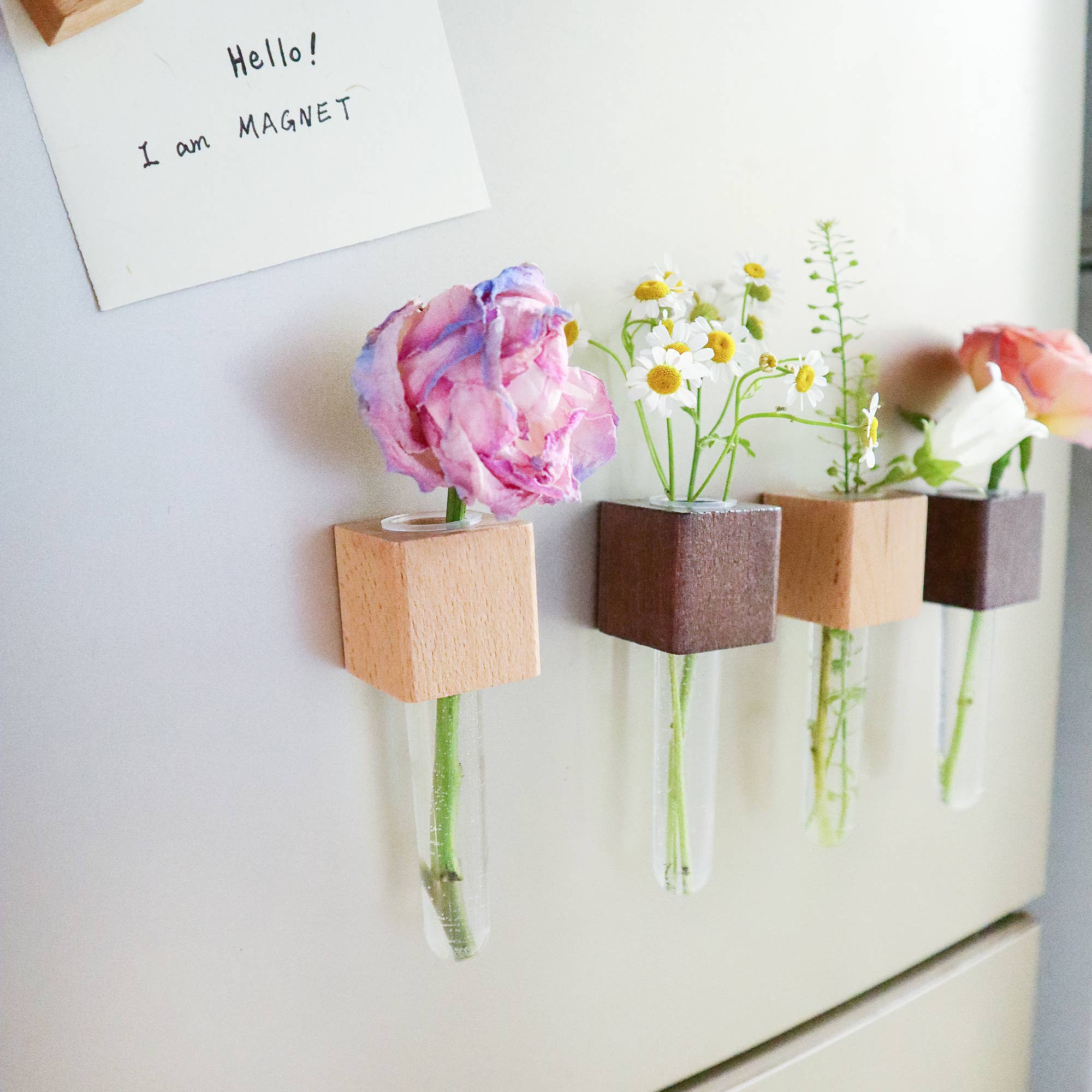 Mini Vase Magnets – Set of 2 – Decorative Fridge Magnets