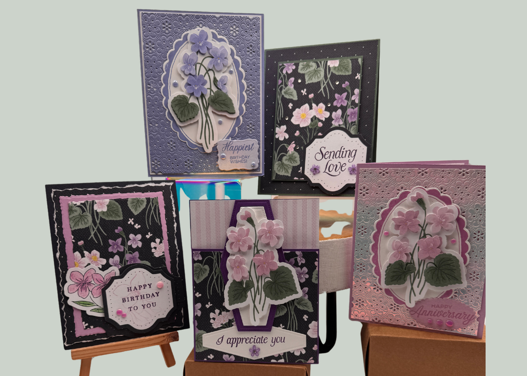 Sweet Violets Cardmaking Class